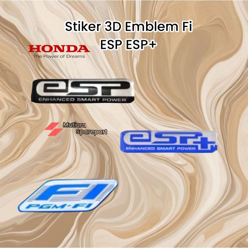 Stiker emblem esp Honda emblem timbul esp esp+ esp plus ESP FI Honda Vario beat ADV original