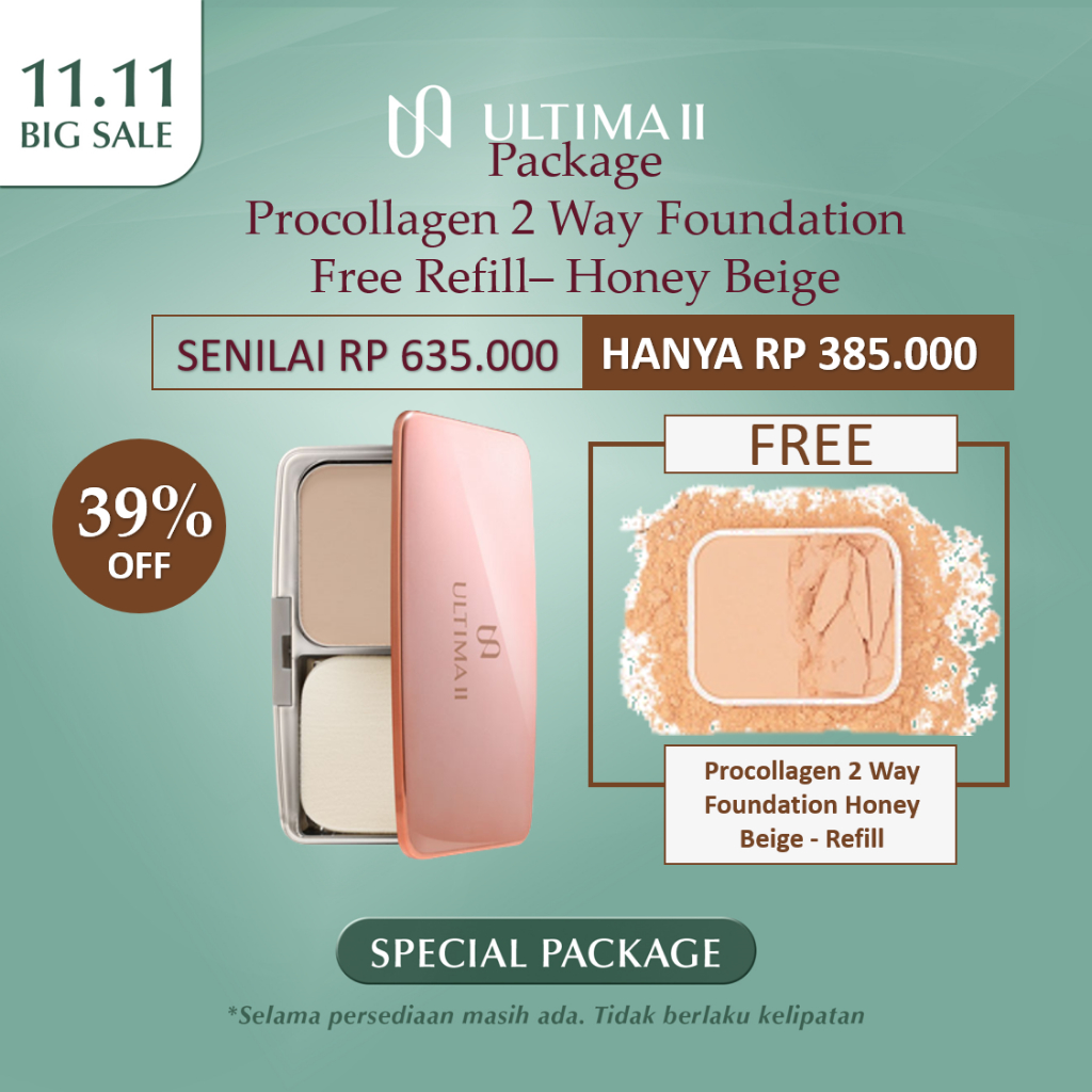 Ultima II Procollagen 2 Way Foundation + Refill