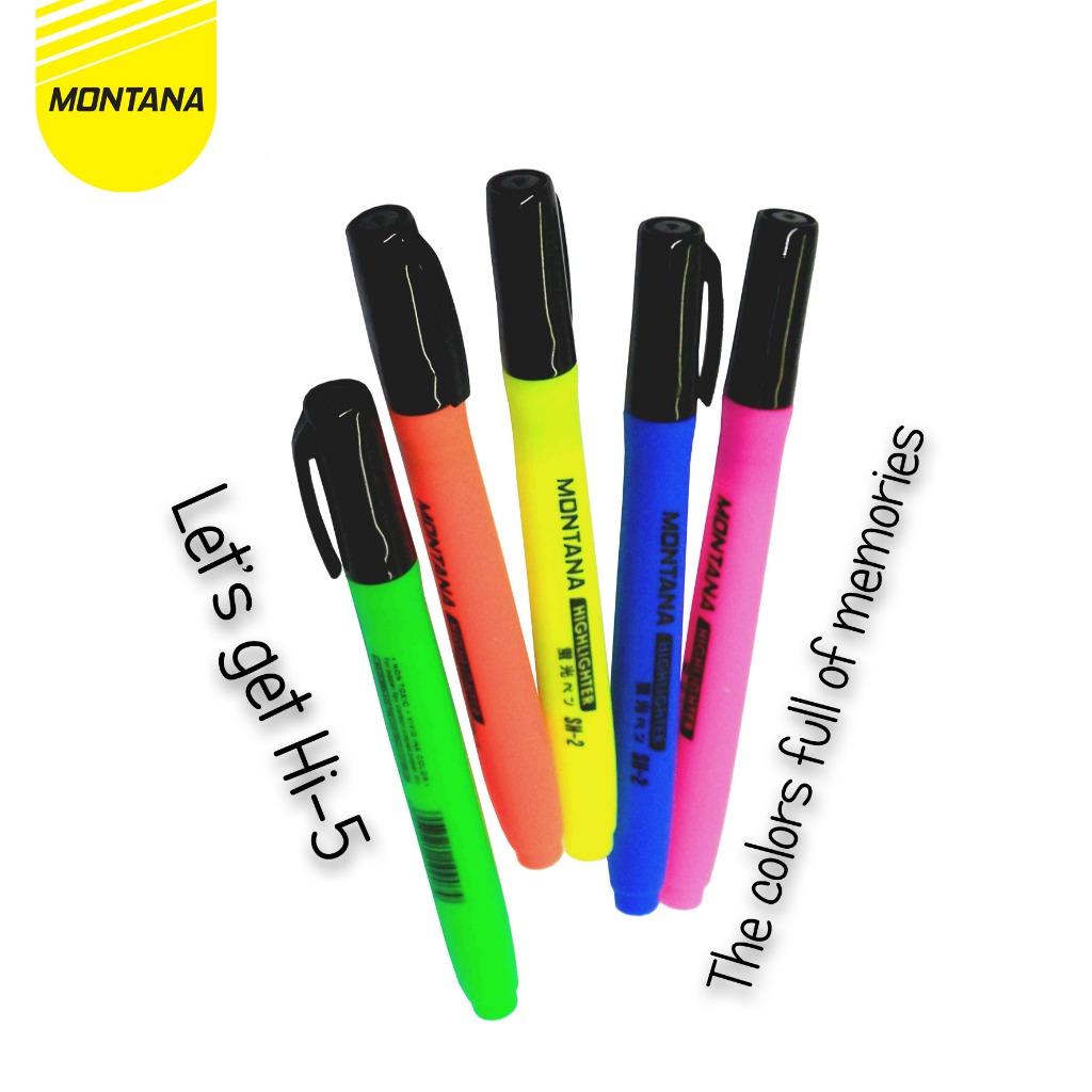 

MONTANA PAKET HIGHLIGHTER MONTANA (SH-2) 5 WARNA!!!