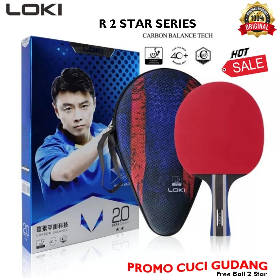 BET LOKI R 2 STAR SERIES ORIGINAL - BET TENIS MEJA LOKI ORIGINAL