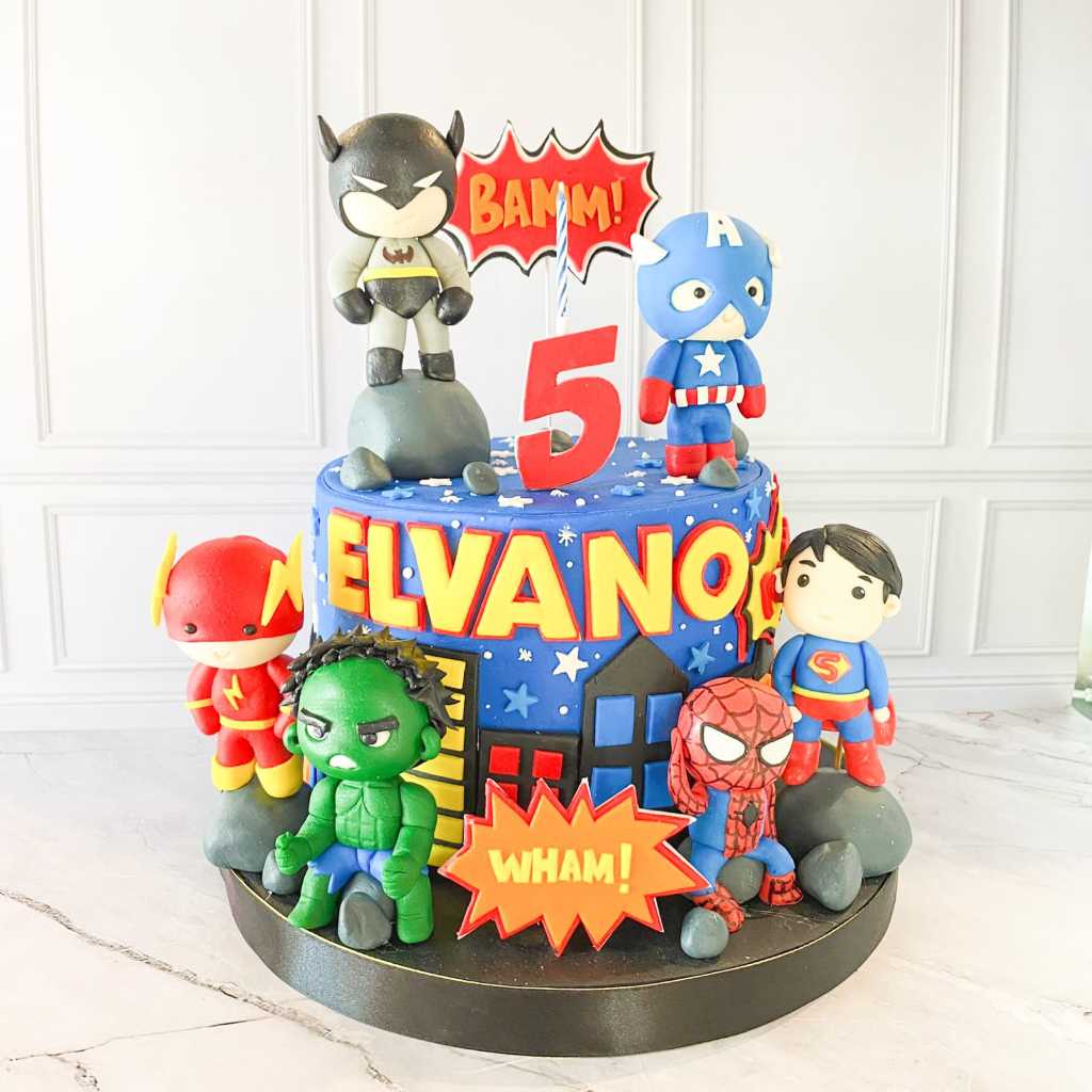 

Kue ulang tahun/Kue birthday/Cake custom birthday/Cake ultah/Kue tema Avengers