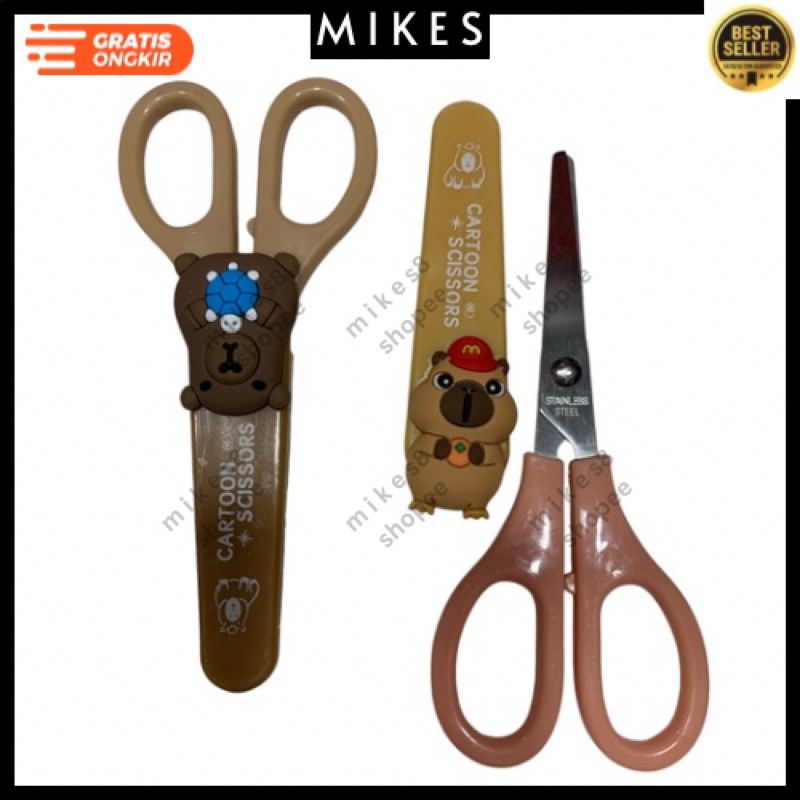 

(Gunting Karakter) Gunting Karakter untuk anak warna coklat 14 cm