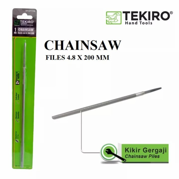 TEKIRO Kikir Bulat Chainsaw /Kikir Chainsaw 4.8x200mm by TEKIRO