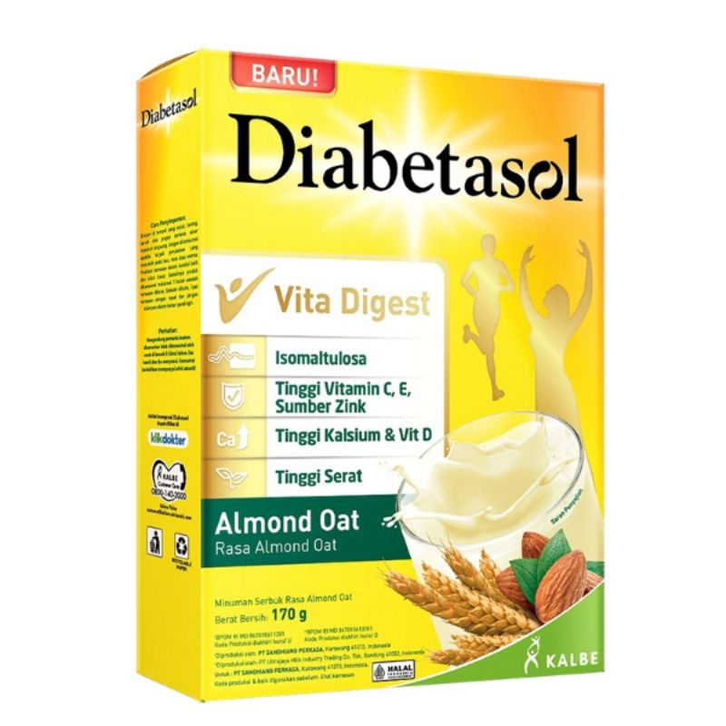 

Diabetasol Minuman Serbuk Almond Oat 170 g