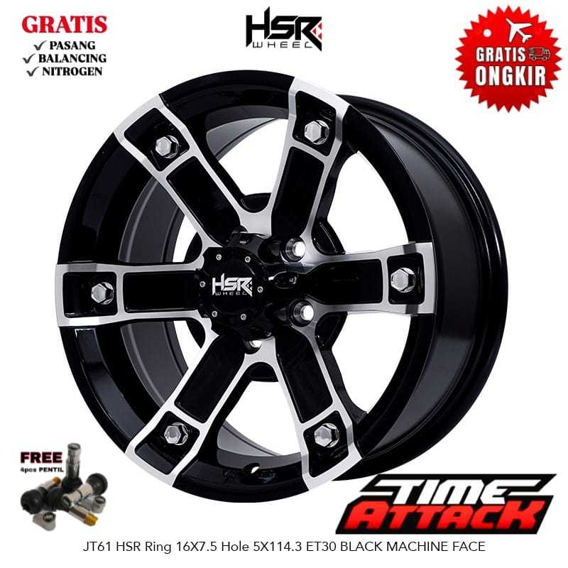 Velg Hsr R16 Terios Rush Xpander Innova HSR WHEEL Tipe JT61 Ring 16 - TIME ATTACK BOGOR