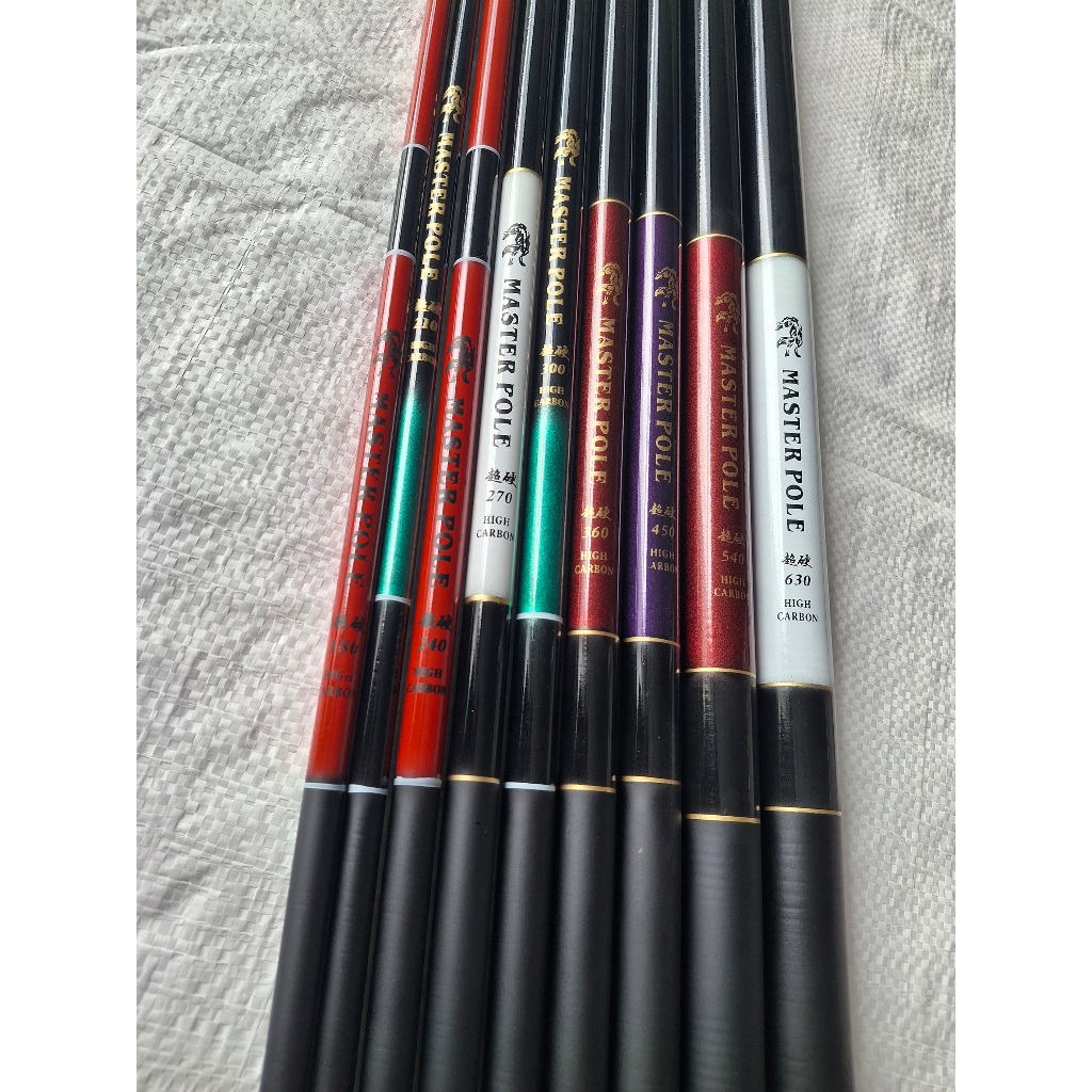 Joran Tegek Murah Master Pole / Joran Tegek Lentur Ukuran 180 210 240 270 300 360 450 540 630 cm