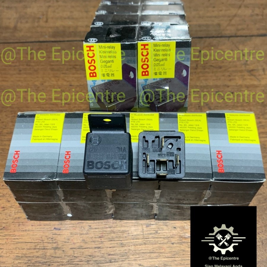 Relay Bosch 12v kaki 5 30 A Original Bosch Asli