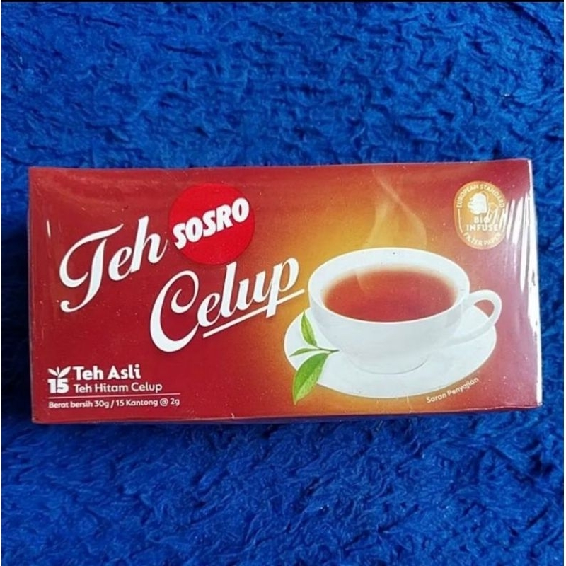 

Teh Celup Sosro ISI 15 x 2gr / 1 box Isi 15 Kantong