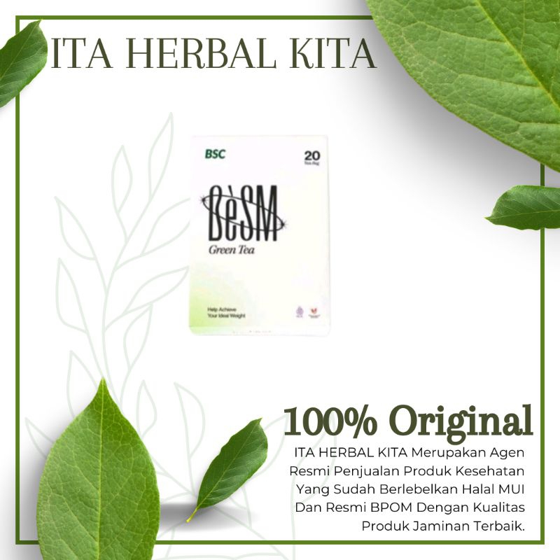

BSM | BSC | Teh Pelangsing | Green tea isi 20 bags Terbaik