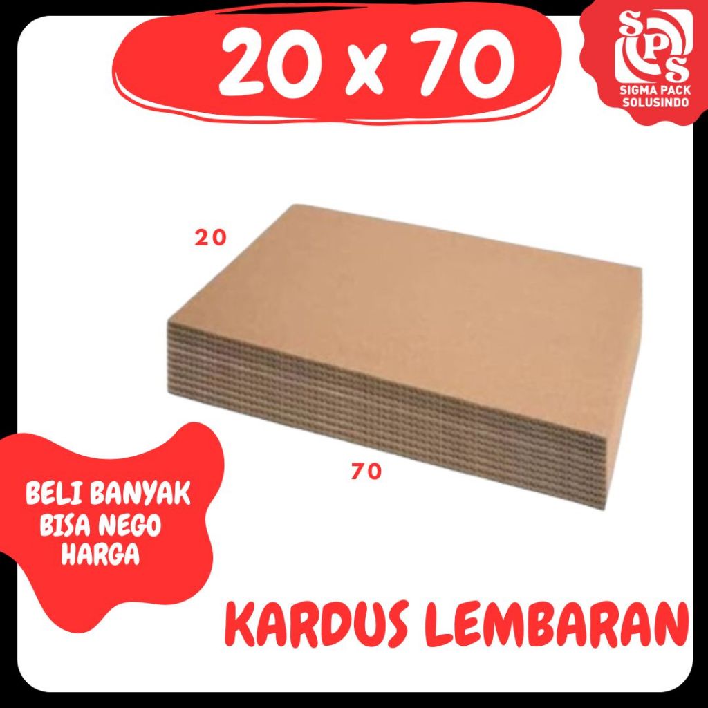

Kardus Lembaran 20x20 / 20x30 / 20x40 / 20x50 / 20x60 / 20x70 Sheet Polos Single Wall Packing Karton Coklat Warna Packing
