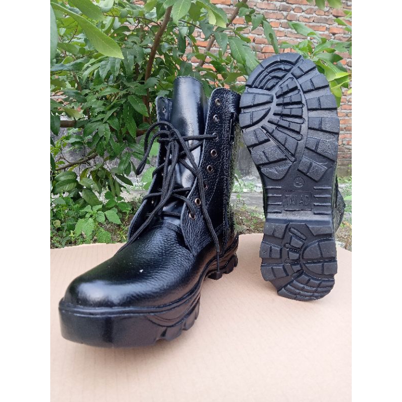 SEPATU PDL TNI AD KULIT JERUK  SEPATU PDL POLRI POLISI SABARA SCURITY SATPAM PDL COBRA
