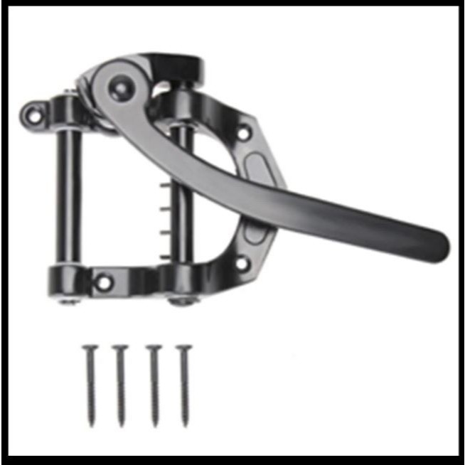 Bridge Tremolo Gitar Tailpiece Vibrato B500 Bigsby Black