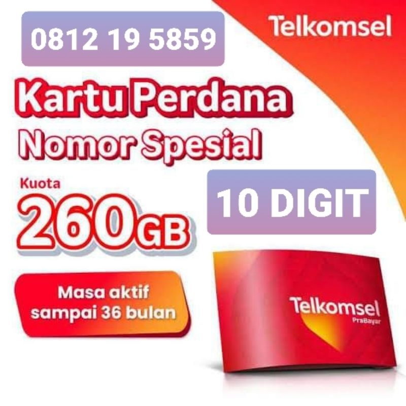 NO CANTIK TELKOMSEL SERI 10 DIGIT 5859
