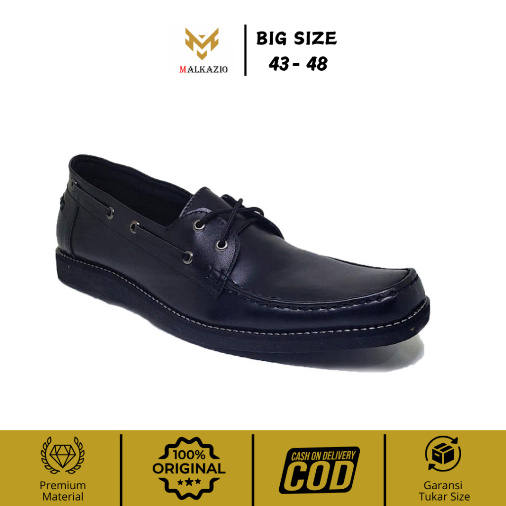 Malkazio | Sepatu Mokasin Pria Loafers Kasual Formal | Pantofel Big Size Jumbo 43 44 45 46 47 48
