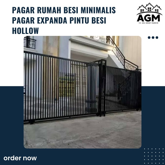 pagar rumah besi minimalis pagar expanda pintu besi hollow