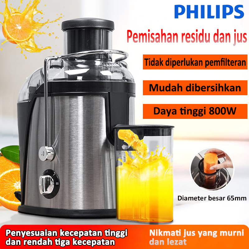 Philips Slow Juicer Multifungsi Pembuat Jus Portabel99% Fresh Fruit Juice Blender Fruit Juicer rumah