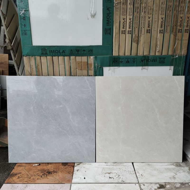 GRANIT 60X60 ABU / GRANIT 60X60 CREAM GLOSSY MOTIF MARMER