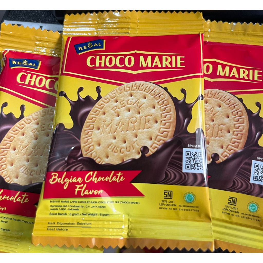 

Regal Choco Marie Biscuits / Biskuit Marie Lapis Coklat Belgia 1pcs