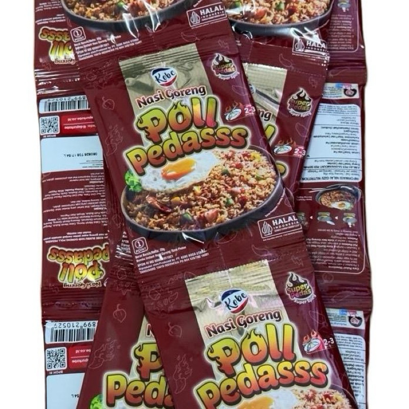 

KOBE BUMBU NASI GORENG POL PEDAS 1 PACK ISI 12PCS @20GR