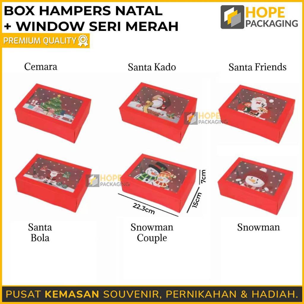 

*HAMPERS BOX NATAL + WINDOW*/BOX CAKE NATAL/HAMPERS HADIAH NATAL