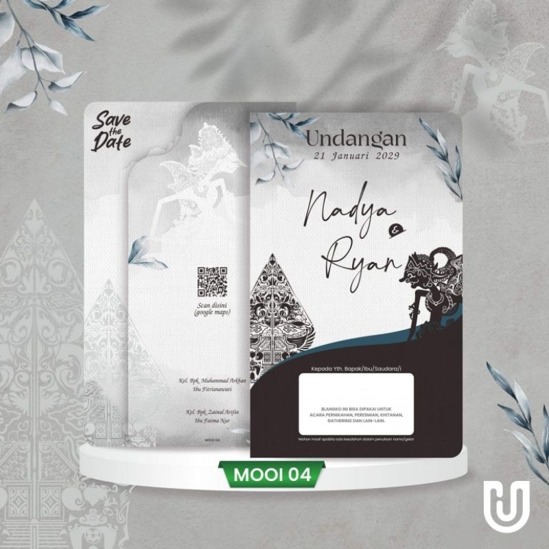 UNDANGAN TEMA WAYANG UNDANGAN PERNIKAHAN