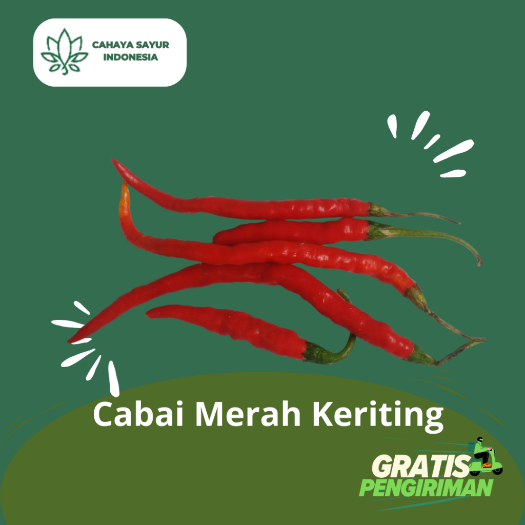 

Cabai Merah Keriting / Cabe Merah Keriting 1KG + Gratis Ongkir