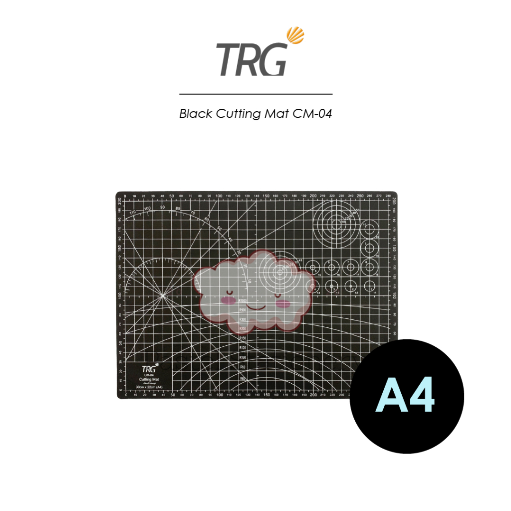 

TRG Black Cutting Mat Alas Potong A4 CM-04 - Cuting Matt Hitam TRG