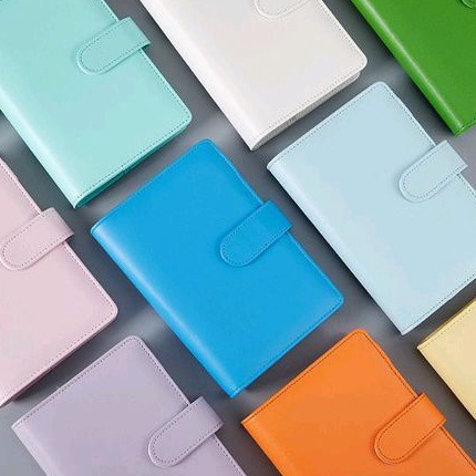 

HJ6 binder a6 kulit sintetis 6 lubang binder keuangan binder budgeting binder tabungan