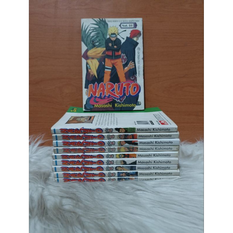Paket Komik Naruto 31-40 Bekas Original