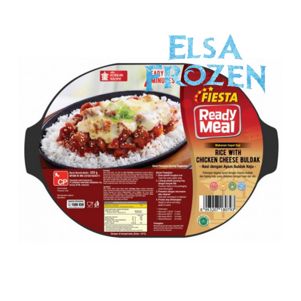 

FIESTA READY MEAL RICE WITH CHICKEN CHEESE BULDAK 320GR SIAP SAJI