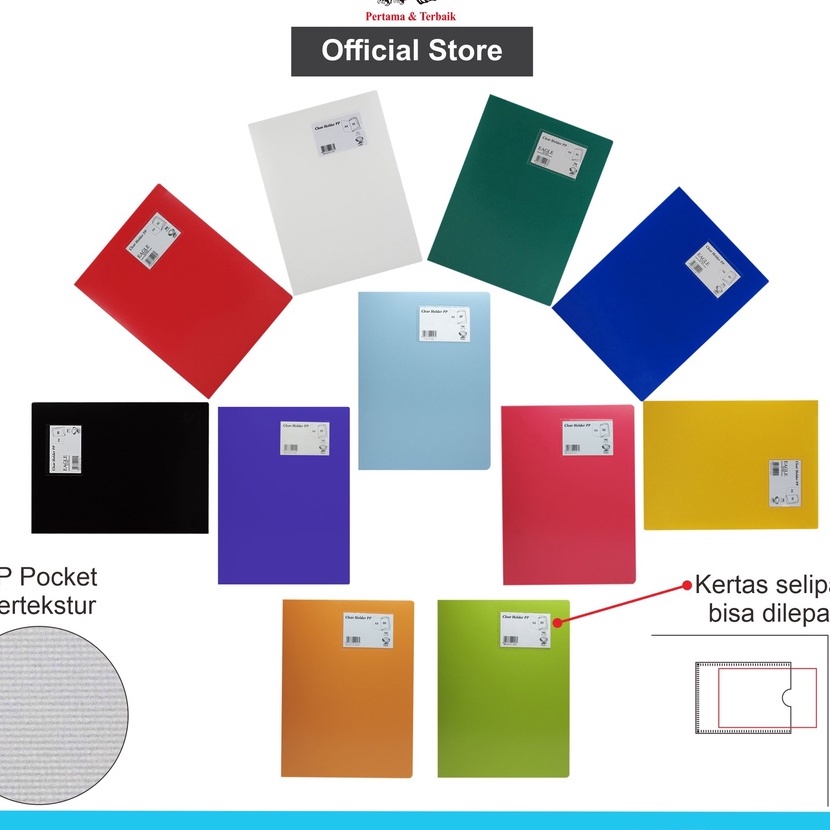 

HJ6 Dokumen Keeper Clear Holder Document Keeper Display Book EAGLE A4 F4 6 Pocket Map File Dokumen