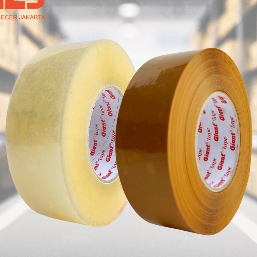 

KI3 Lakban Jumbo Giant Bening Cokelat 2inch 45mm x yard