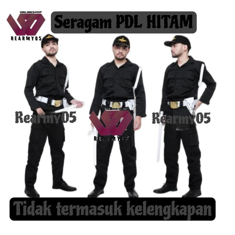 GROSIR SERAGAM PDL SECURITY + ATRIBUT TEMPEL SATPAM KEAMANAN (TANPA NAMA) TERMURAH DAN TERBAIK
