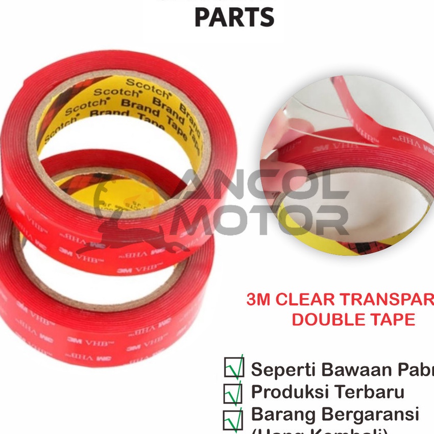 

HJ6 Double Tape 3M Clear Tranparant Lem Kaca Bening Dobel Perekat Dua Sisi Wateroof