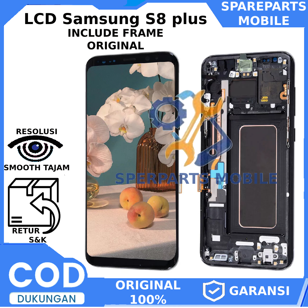 LCD Samsung S8 plus Include Frame Fullset Touchscreen - ORI