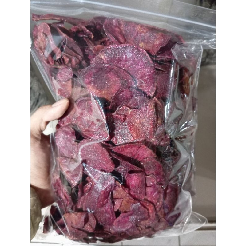 

Kripik Ubi ungu kering(manis)500 gram