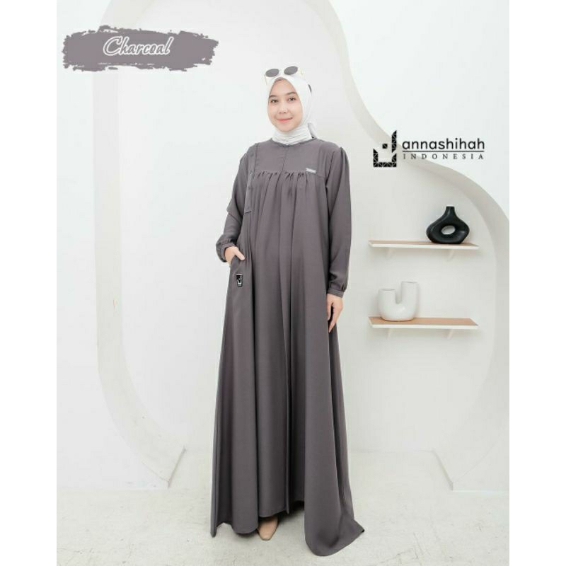 gamis rumina dress annasihah original bhn yoris