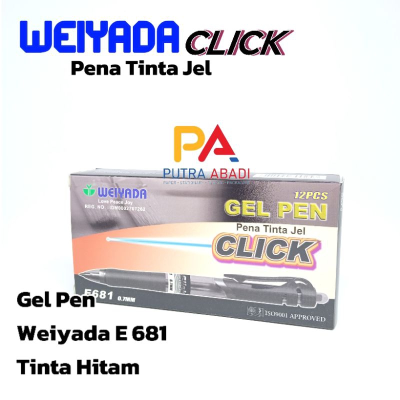 Bolpoin Weiyada E681 Weiyada Hitam Weiyada Biru Weiyada Tiga Warna 993 Weiyada Empat Warna 994 (Isi 