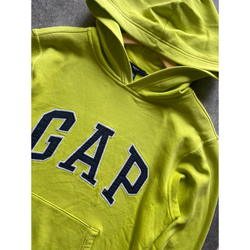 hoodie gap ijo / cn dc putih