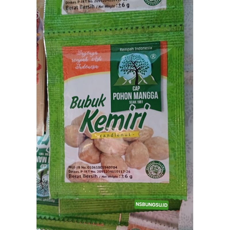 

KEMIRI BUBUK CAP POHON MANGGA 1 RENCENG (ISI 12PCS x 6gr)