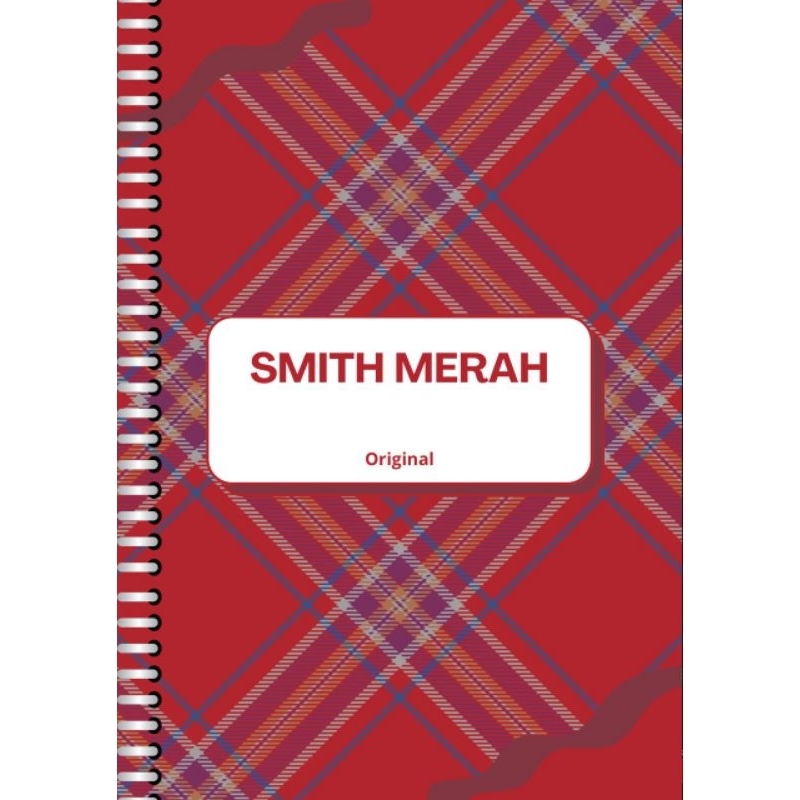 Buku tulis smit merah original