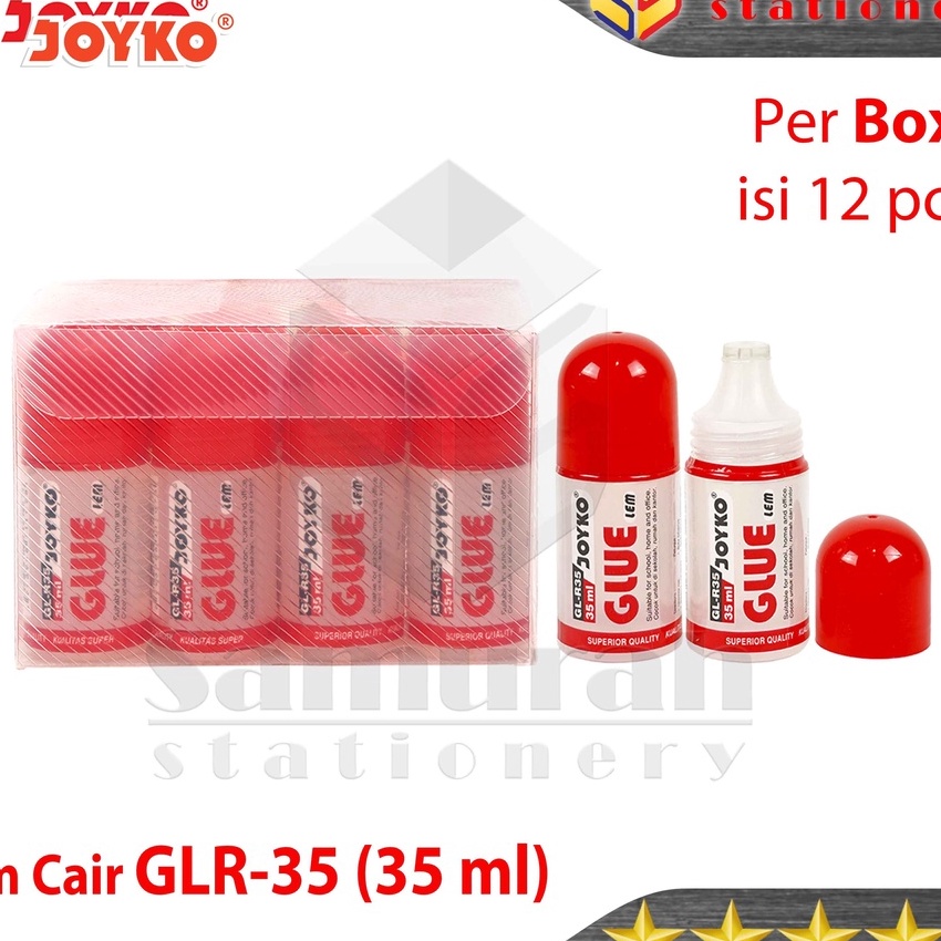 

Flash Sale Glue Stick GLR35 Joyko Per Box isi 12 pcs Lem Cair Stik GLR 35 ml
