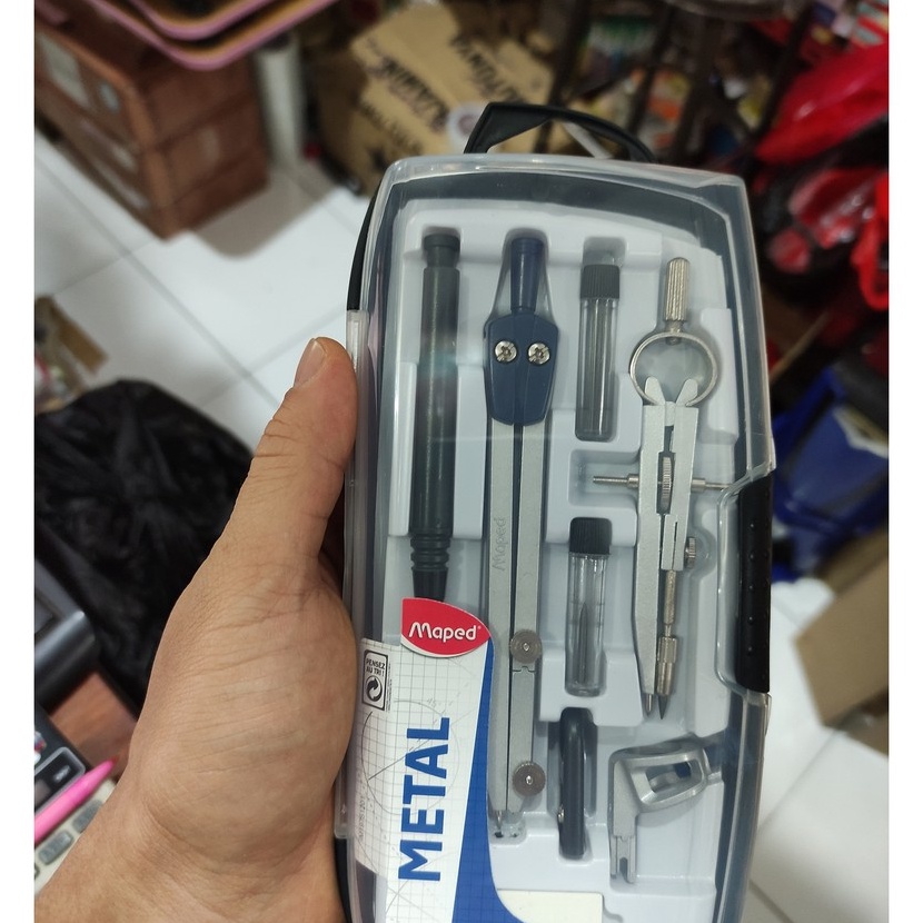 

Hemat jangka maped tipe metal compass set seperti ziegel