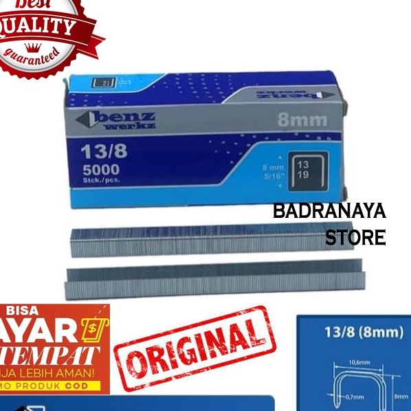 

KF7 Isi Staples Tembak uk 138 cocok untuk pengerjaan Jok Motor Mobil Sofa Funiture Kayu Kardus Stepler