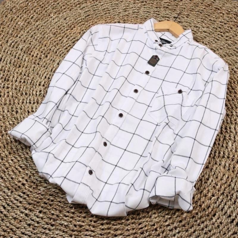 PROMO⚡Kemeja Flanel Cowok Cewek [ORIGINAL] Lengan Panjang [Motif Korean Style/Motif Kotak-Kotak/Moti