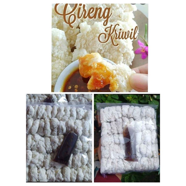 

2 Off Cireng Kriwil isi 5 bumbu rujak