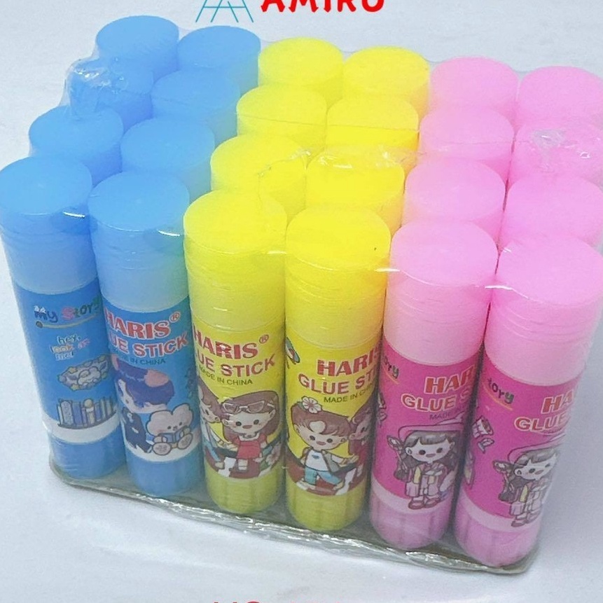 

Istimewa 1pak24pcs Glue Stick Batang Fancy Kes Lem Stik Karakter Motif Kartun Lem Stik Fancy