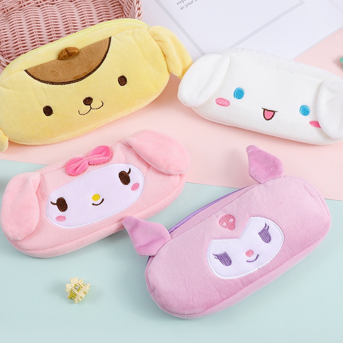 

FG2 TEMPAT PENSIL BULU POUCH BULU CINNAMOROL MELODY KUROMI