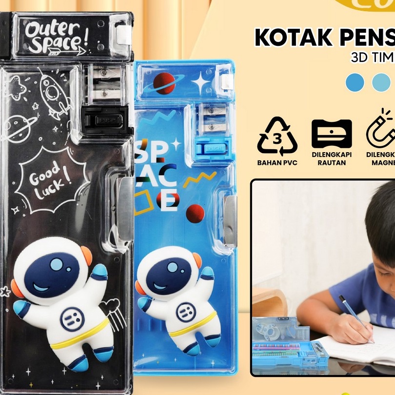 

KF7 ONEA59 Tempat Pensil Anak 3D Timbul Magnetic Multifungsi Alat Tulis Sekolah Kotak Pensil Pencil Case Magnet Untuk Anak Tk