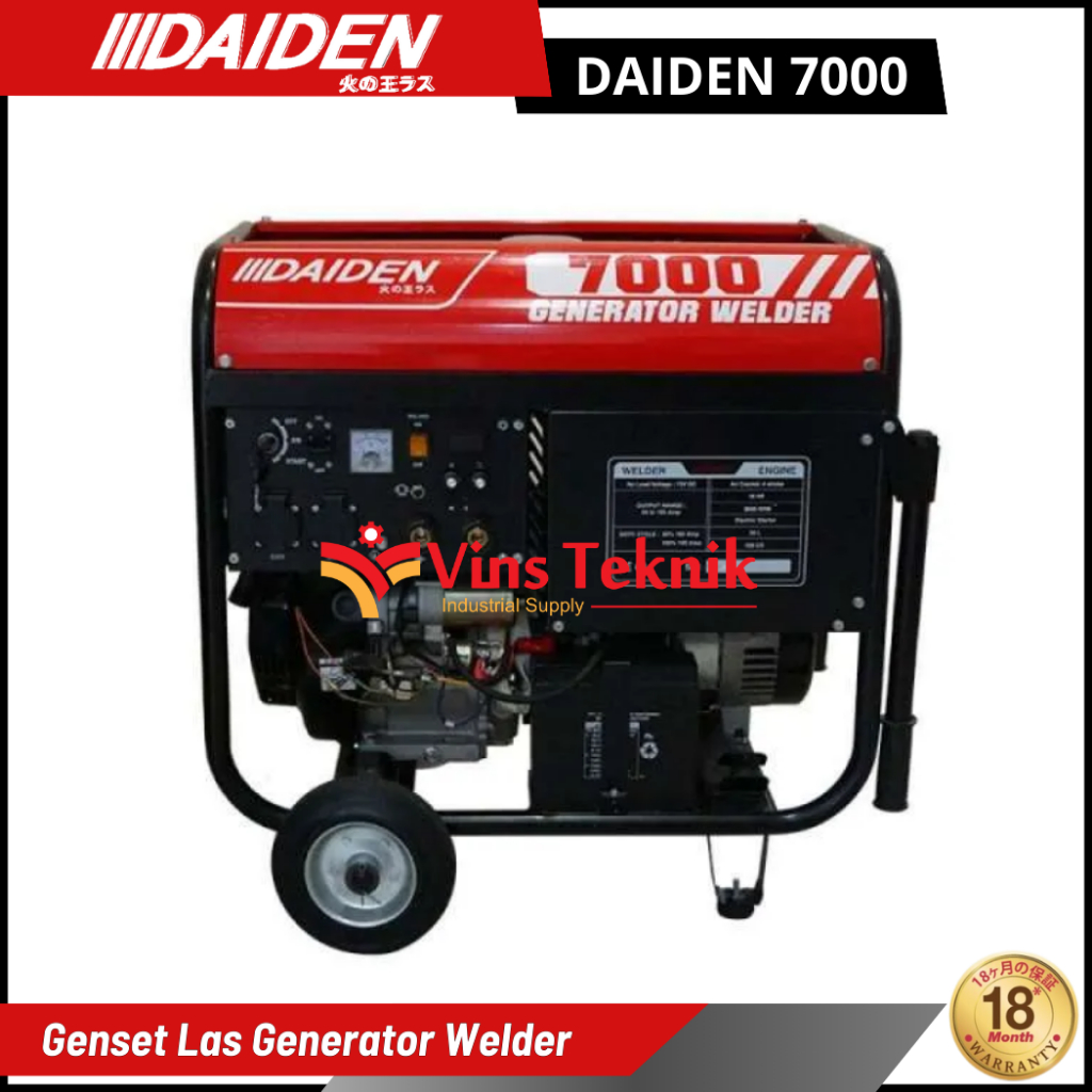Daiden Mesin Genset Las Generator Las Welder DAIDEN 7000 5000WATT